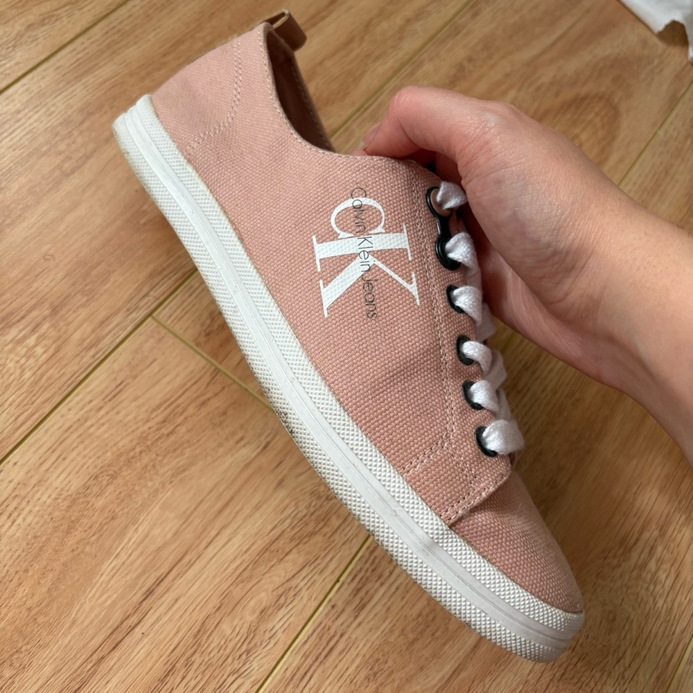 Calvin Klein Blush/light pink Canvas Sneakers - Picture 8 of 11